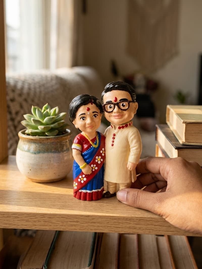 Hand-painted custom figurine — on the shelf, forever